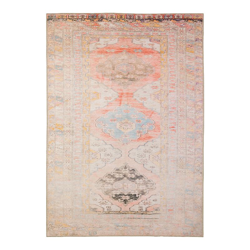 StyleHaven Season Bohemian Medallions Area Rug, Pink, 8X11.5 Ft