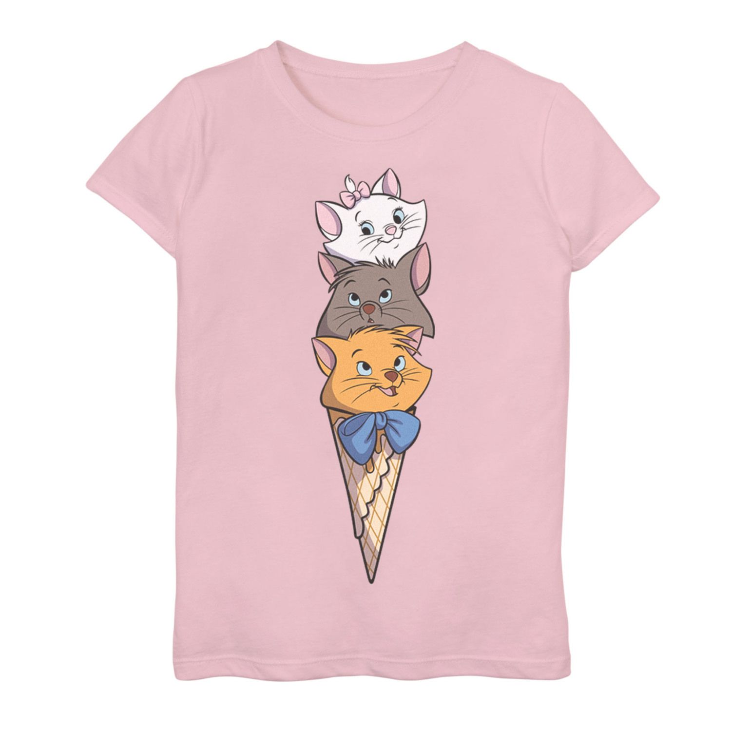 16 Kitten Ice Cream Graphic Tee