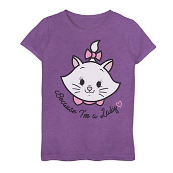 Disney's The Aristocats Girls 7-16 Mini Pocket Marie I'm A Lady Graphic Tee