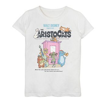 Disney's The Aristocats Girls 7-16 Group Shot Classic Poster Graphic Tee
