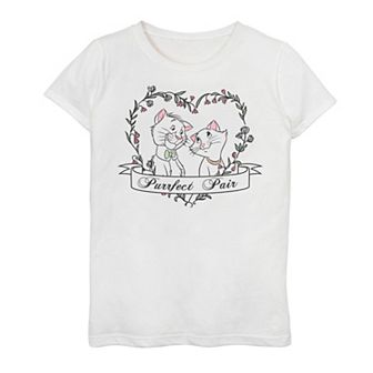 Disney's The Aristocats Girls 7-16 Duchess & Thomas Purrfect Pair Graphic Tee