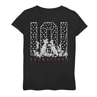 Disney's 101 Dalmatians Girls 7-16 Spotted Family Portrait Graphic Tee