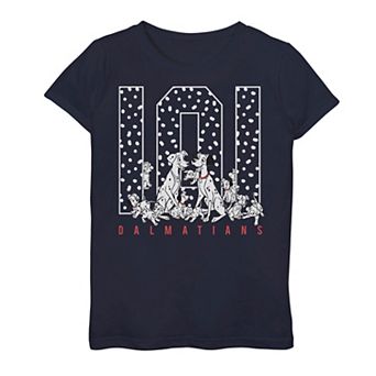 Disney's 101 Dalmatians Girls 7-16 Spotted Family Portrait Graphic Tee