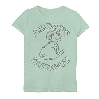 Disney's 101 Dalmatians Girls 7-16 Rolly Puppy Always Hungry Graphic Tee