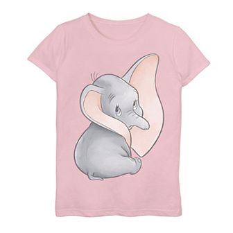 Disney's Dumbo Girls 7-16 Classic Big Ears Cute Portrait Graphic Tee
