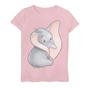 Disney's Dumbo Girls 7-16 Classic Big Ears Cute Portrait Graphic Tee