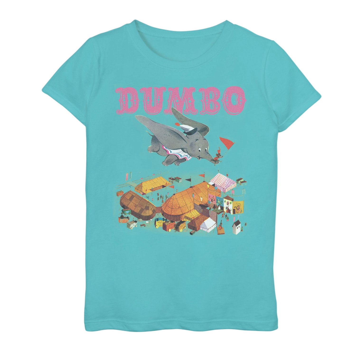 Image for Disney 's Dumbo Girls 7-16 Vintage Story Book Style Flying Portrait Graphic Tee at Kohl's.