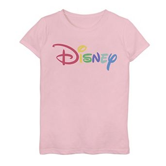 Disney's Girls 7-16 Rainbow Logo Graphic Tee