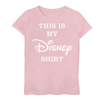 Disney Girls 7-16 This Is My Disney Shirt Chest Logo Graphic Tee