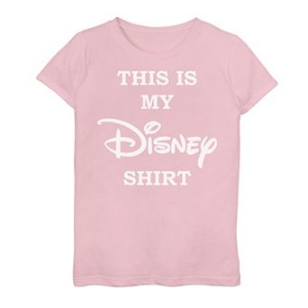 Disney Girls 7-16 This Is My Disney Shirt Chest Logo Graphic Tee