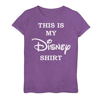 Disney Girls 7-16 This Is My Disney Shirt Chest Logo Graphic Tee