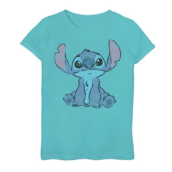 Disney's Lilo & Stitch Girls 7-16 Simple Distressed Stitch Graphic Tee