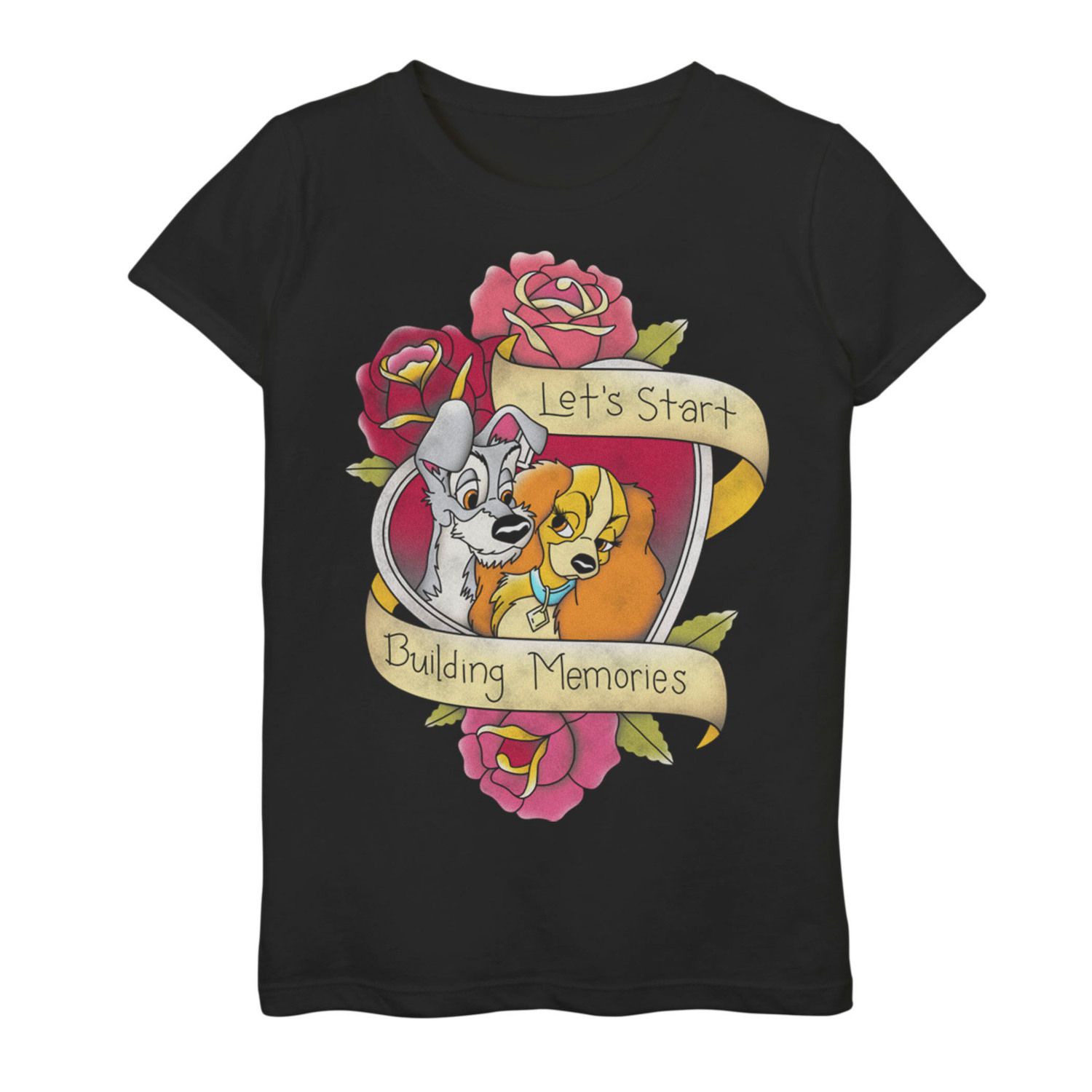 Image for Disney s Lady & The Tramp Girls 7-16 Tatoo Graphic Tee at Kohl's.