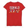 Disney's Donald Duck Girls 7-16 Action Pose Graphic Tee