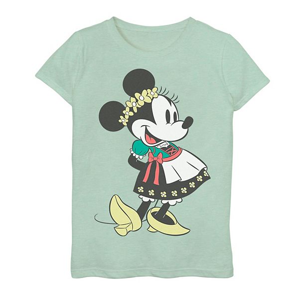 Disney S Minnie Mouse Girls 7 16 Happy Dirndl Portrait Graphic Tee