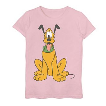Disney's Mickey Mouse Girls 7-16 Pluto The Dog Portrait Graphic Tee