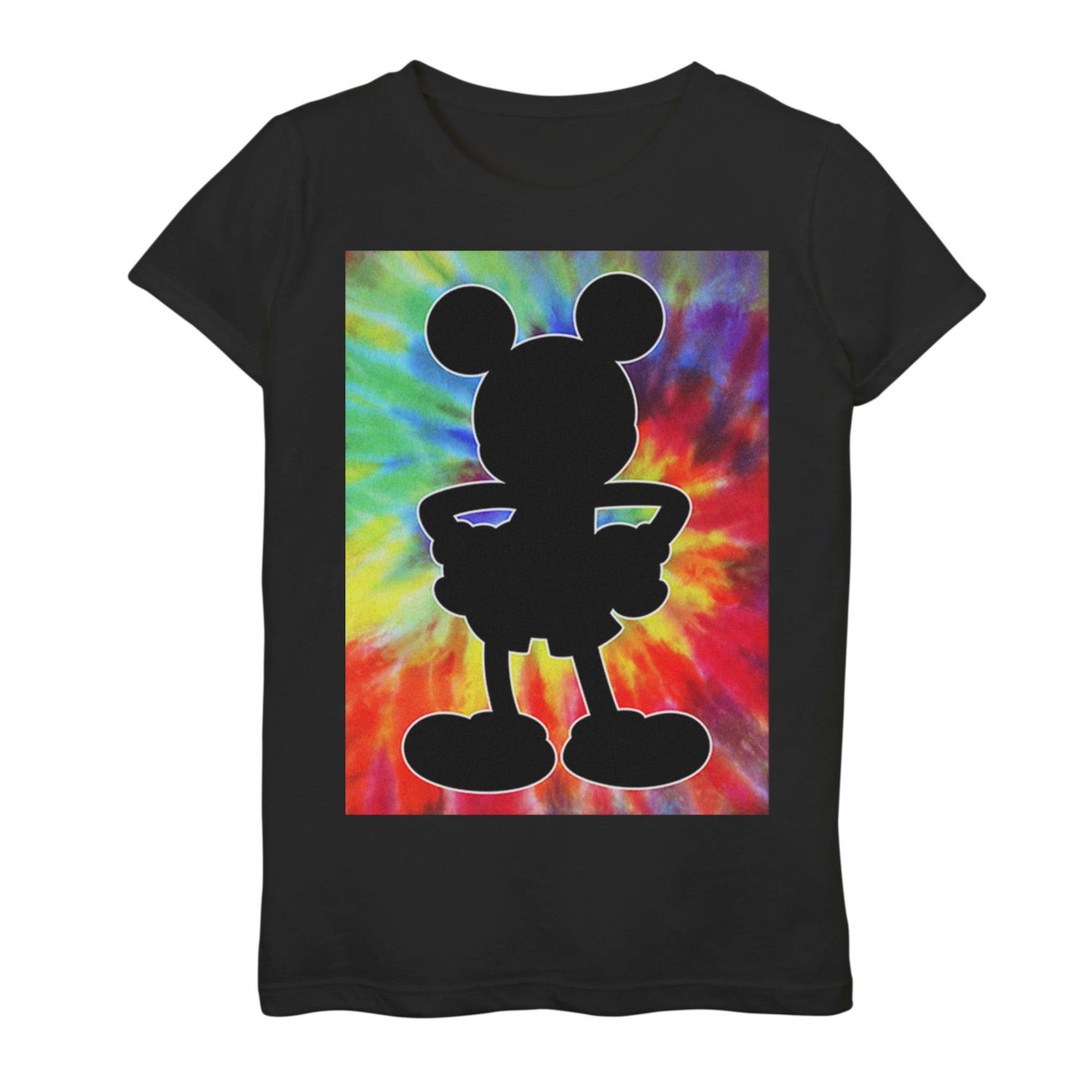 Image for Disney 's Mickey Mouse Girls 7-16 Tie Dye Silhouette Graphic Tee at Kohl's.