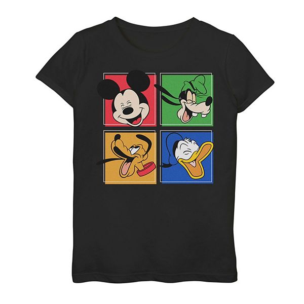 Disney's Mickey Mouse & Friends Girls 7-16 Laughing Panels Graphic Tee
