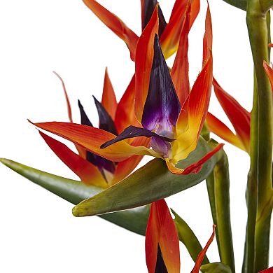nearly natural Artificial Bird of Paradise Floral Arrangement