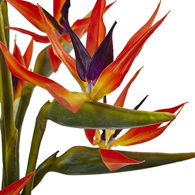 nearly natural Artificial Bird of Paradise Floral Arrangement