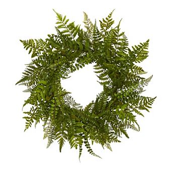 nearly natural Artificial Mixed Fern Wreath