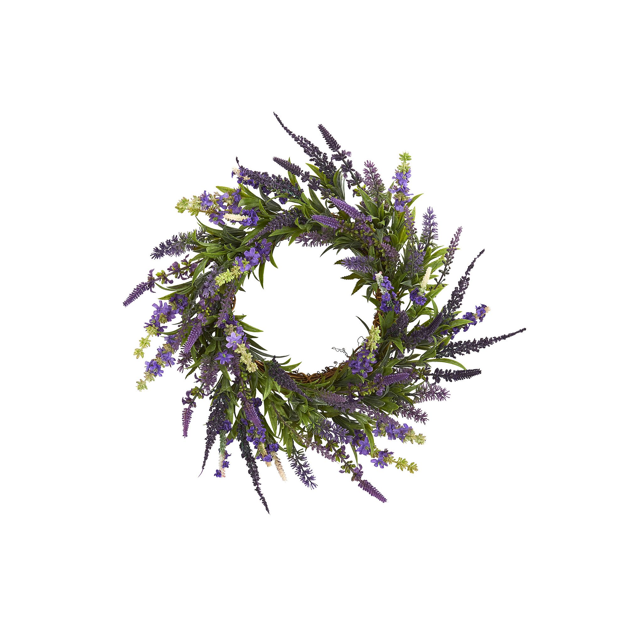 nearly natural Artificial Lavender Wreath, Purple
