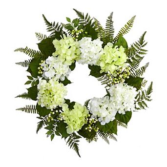nearly natural Artificial Berry Hydrangea Wreath