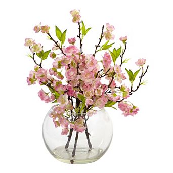 nearly natural Artificial Cherry Blossom Floral Arrangement