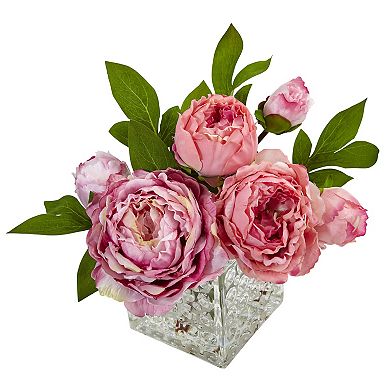 nearly natural Artificial Peony Floral Arrangement