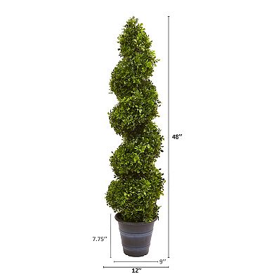 nearly natural Artificial Boxwood Indoor / Outdoor Topiary Plant