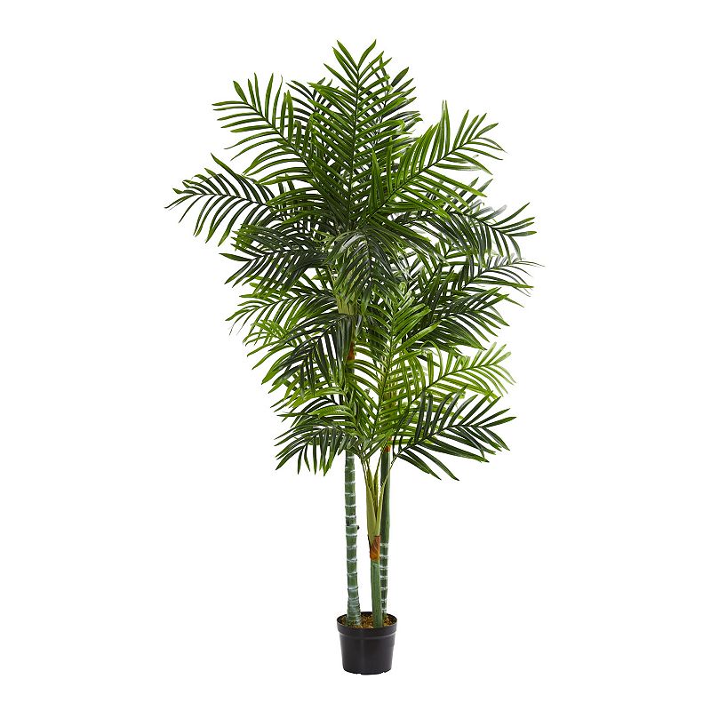 nearly natural Artificial Areca Palm Tree, Green