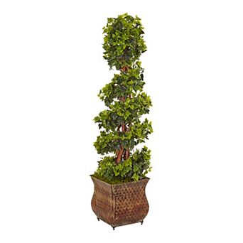nearly natural 4-ft. English Ivy Spiral Artificial Tree