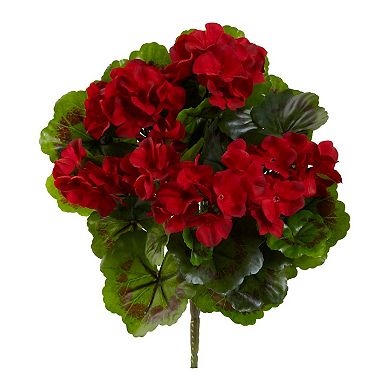 nearly natural Geranium Artificial Bush 4-pc. Set