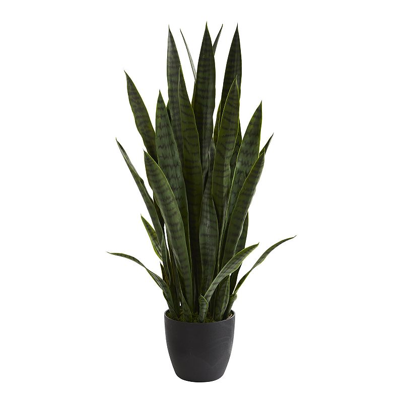 nearly natural 38-in. Sansevieria Artificial Plant, Green