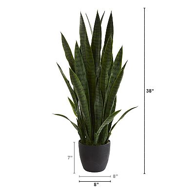 nearly natural 38-in. Sansevieria Green Artificial Plant
