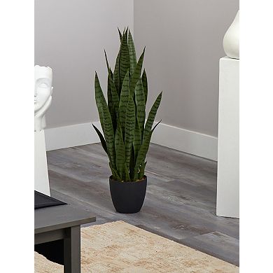 nearly natural 38-in. Sansevieria Green Artificial Plant