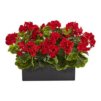 nearly natural Artificial Geranium Indoor / Outdoor Plant