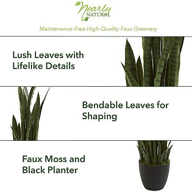 nearly natural 46-in. Sansevieria Artificial Plant