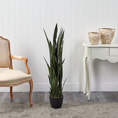 nearly natural 46-in. Sansevieria Artificial Plant