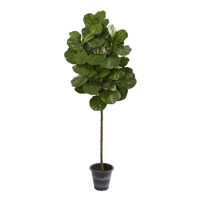 nearly natural 6.5-ft. Fiddle Leaf Artificial Tree, Green
