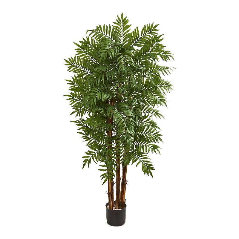 nearly natural 5.5-ft. Artificial Parlour Palm Tree, Green