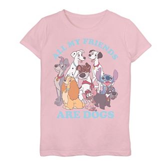 Disney's Franchise Dog Friends Girls 7-16 Graphic Tee