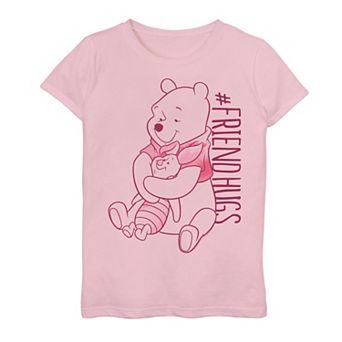 Disney's Winnie The Pooh Girls 7-16 Piglet Pooh Friend Hugs Graphic Tee