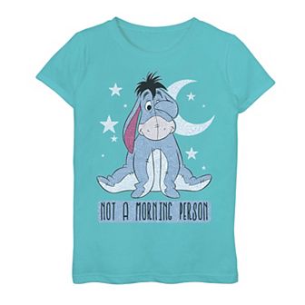 Disney's Winnie The Pooh Girls 7-16 Eeyore Not A Morning Person Graphic Tee