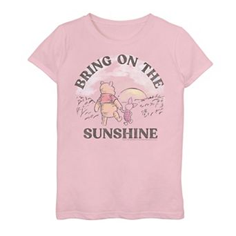 Disney's Winnie The Pooh Girls 7-16 Piglet And Pooh Bring On The Sunshine Graphic Tee