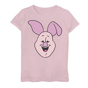 Disney's Winnie The Pooh Girls 7-16 Piglet Large Face Graphic Tee