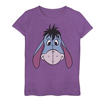 Disney's Winnie The Pooh Girls 7-16 Eeyore Large Face Graphic Tee