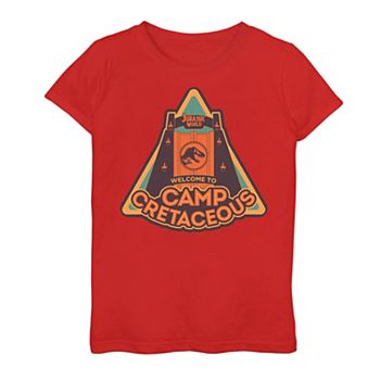 Girls 7 16 Jurassic World Camp Cretaceous Welcome Gates Graphic Tee