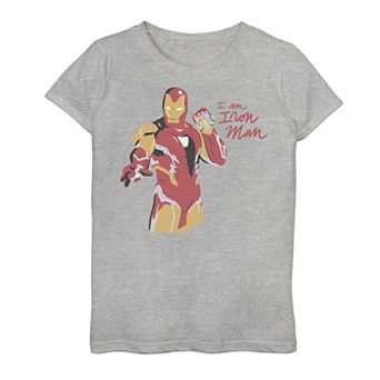 Girls 7-16 Marvel Avengers: Endgame Iron Man Scribbles Graphic Tee