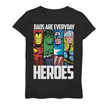 Girls 7-16 Marvel Avengers Father's Day Everyday Heroes Graphic Tee